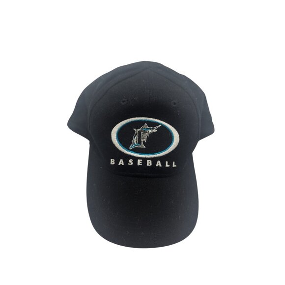 Florida Marlins Baseball Snapback Hat Adjustable Black Embroidered Logo Fan Appa - Picture 3 of 7